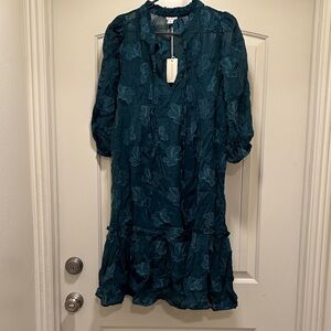 Sundance Teal Long Sleeve Dress